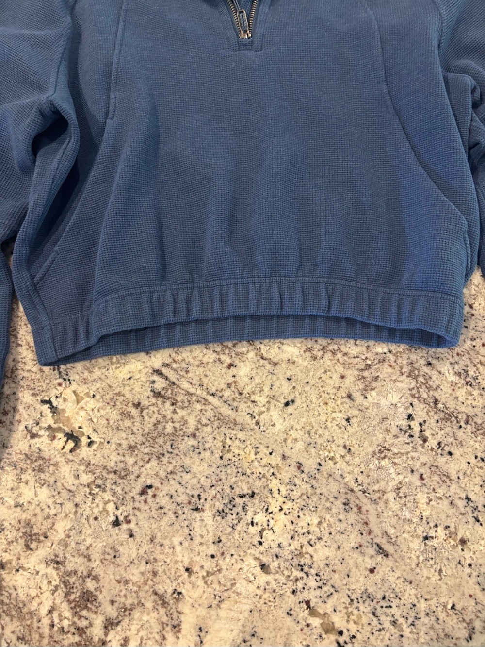 lululemon athletica Blue Cropped Half-Zip Pullover - Picture 3 of 6